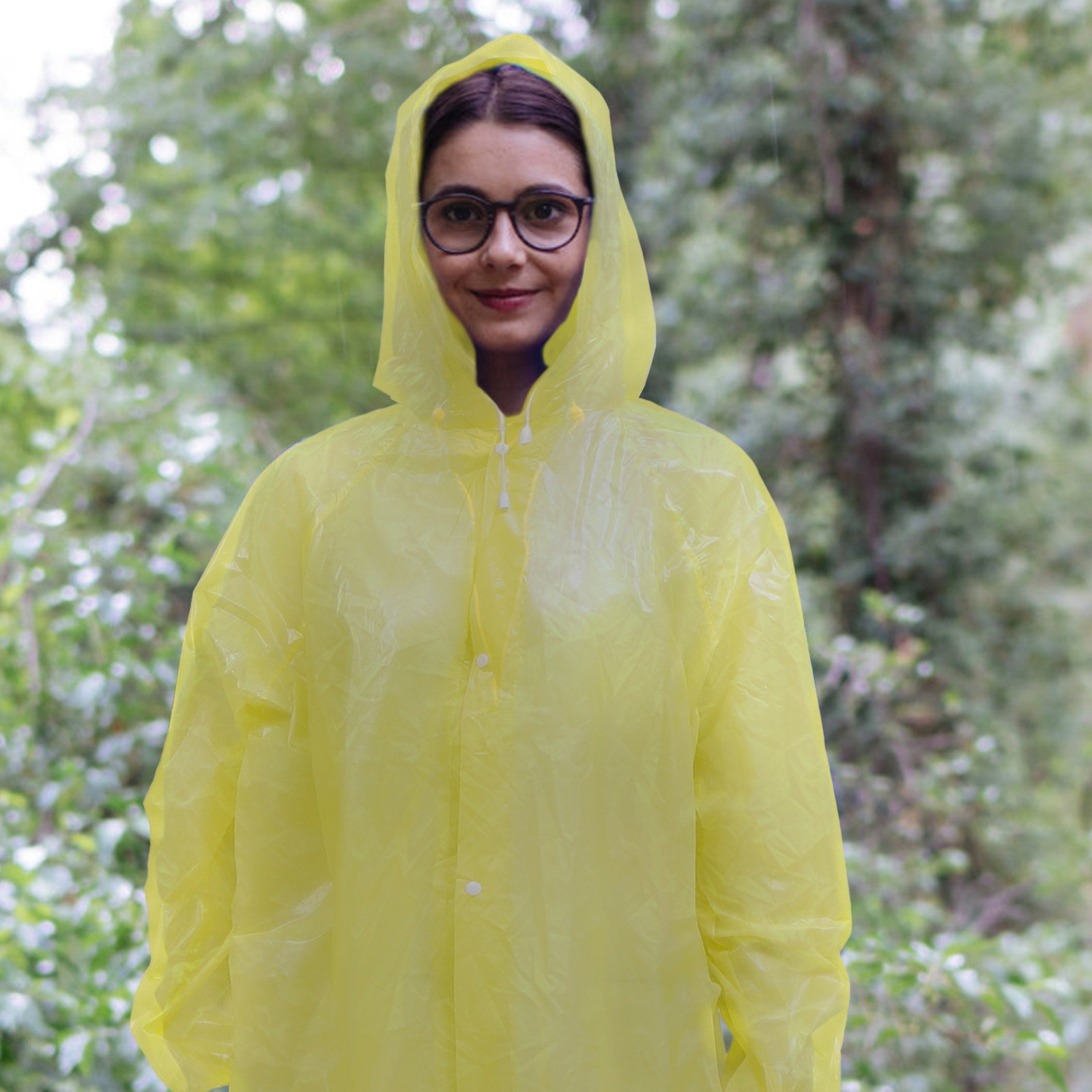 3Pcs Hooded Rain Ponchos Tear  - Emergency Poncho Rain 评论和价格