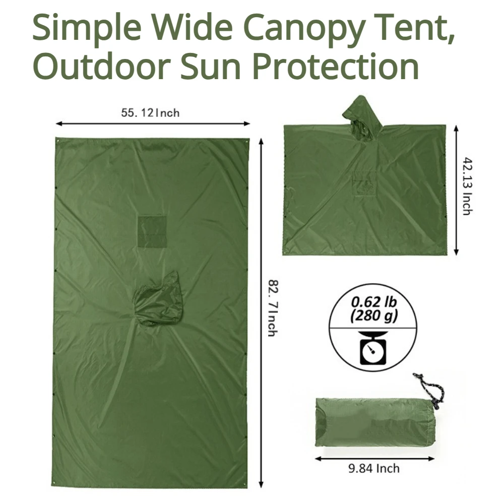 2026 For Camping Hiking 3-in-1 - Emergency Poncho Rain 评论和价格